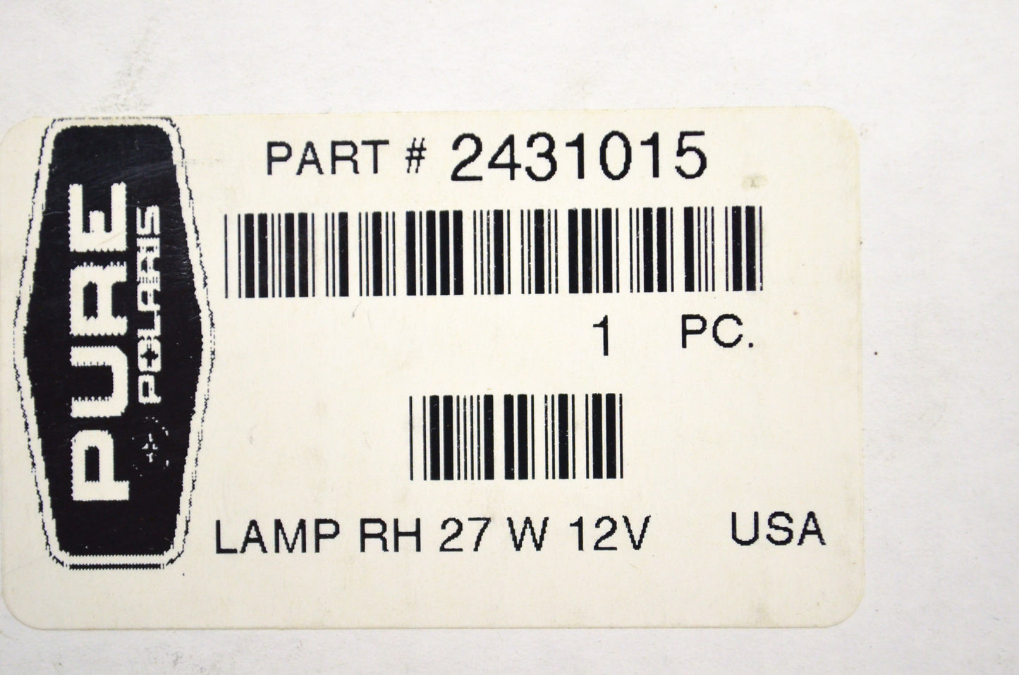 OEM Polaris 2431015 Right Side Mount Headlight Assembly NOS