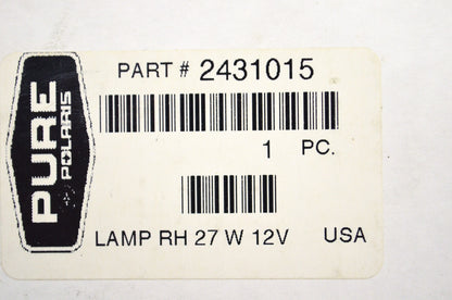 OEM Polaris 2431015 Right Side Mount Headlight Assembly NOS