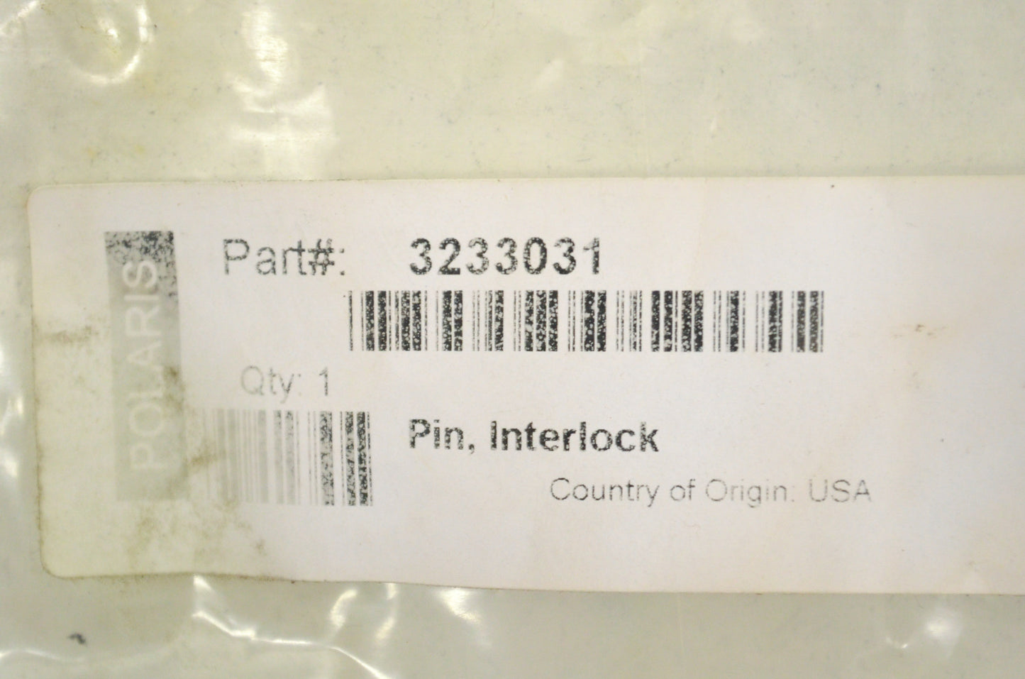 New OEM Polaris 3233031 Pin NOS