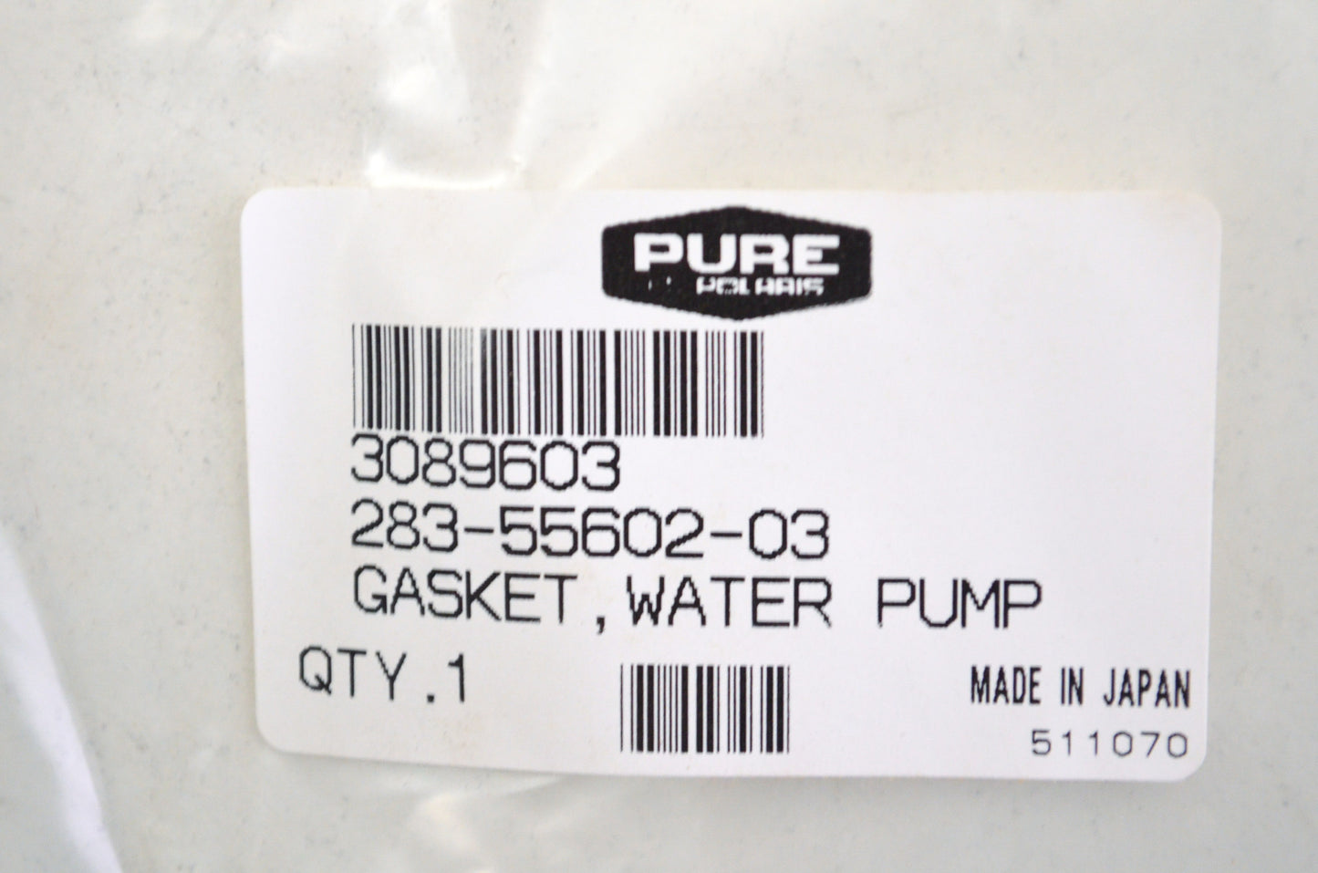 OEM Polaris 3089603 Water Pump Gasket NOS