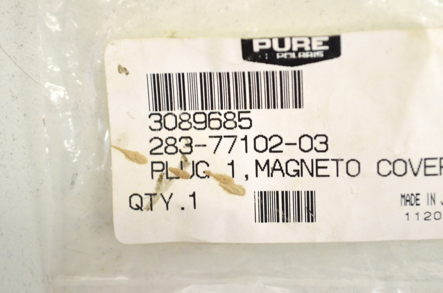 OEM Polaris 3089685 Magneto Cover Plug 1 NOS