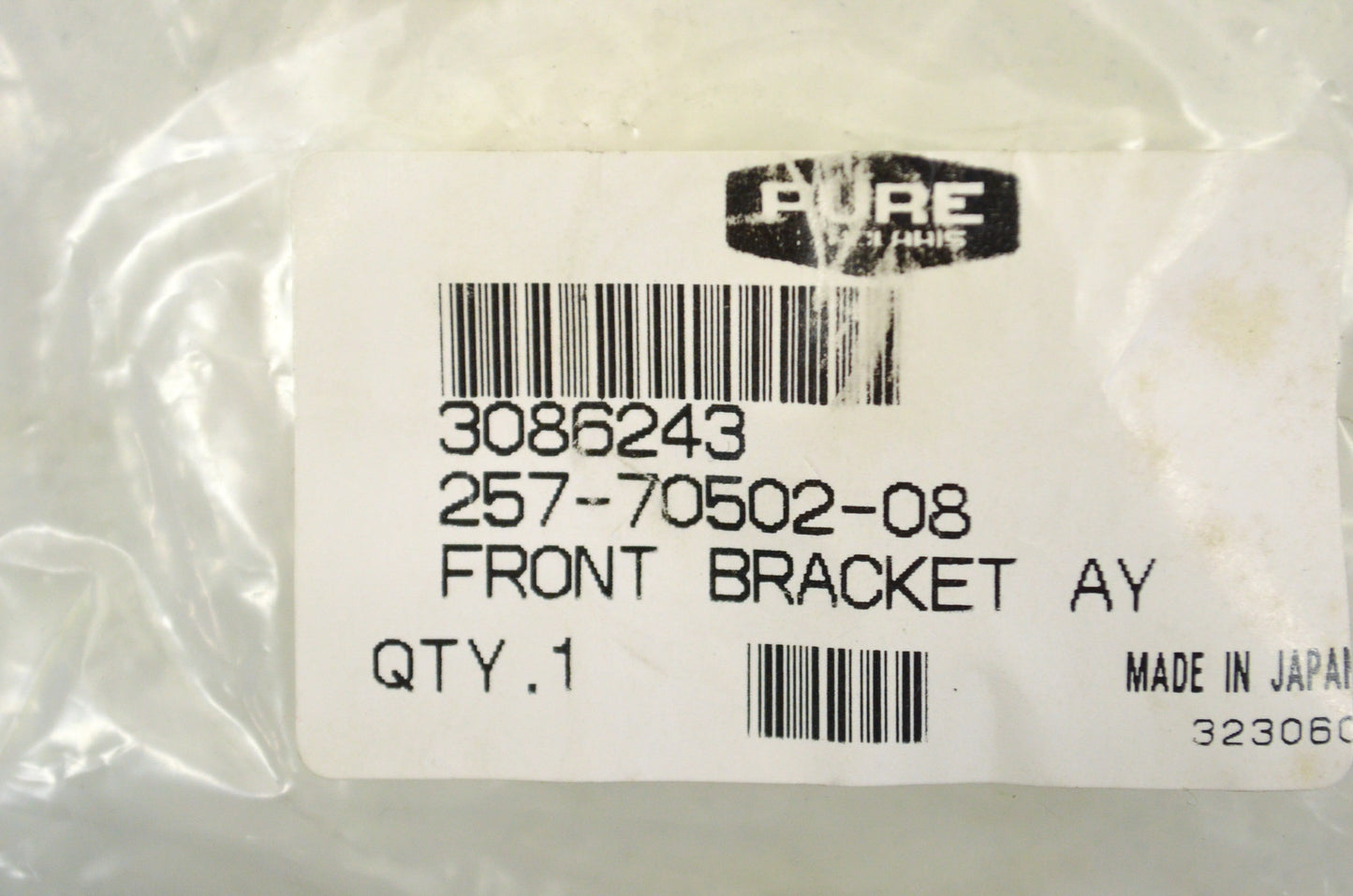 OEM Polaris 3086243 Front Bracket Assembly NOS