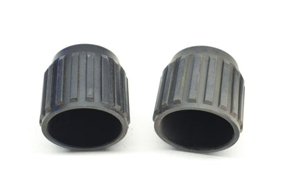 Bumper End Cap Black Qty 2 NOS