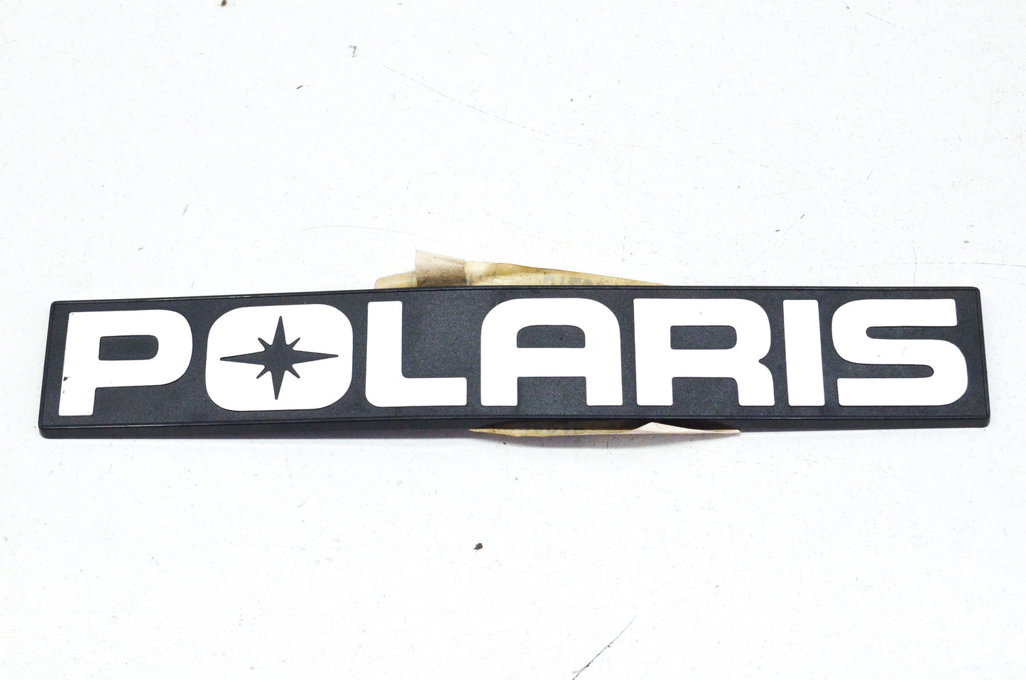 New OEM Polaris Silver Logo Plate NOS