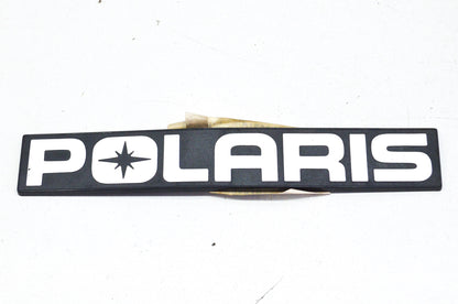 New OEM Polaris Silver Logo Plate NOS