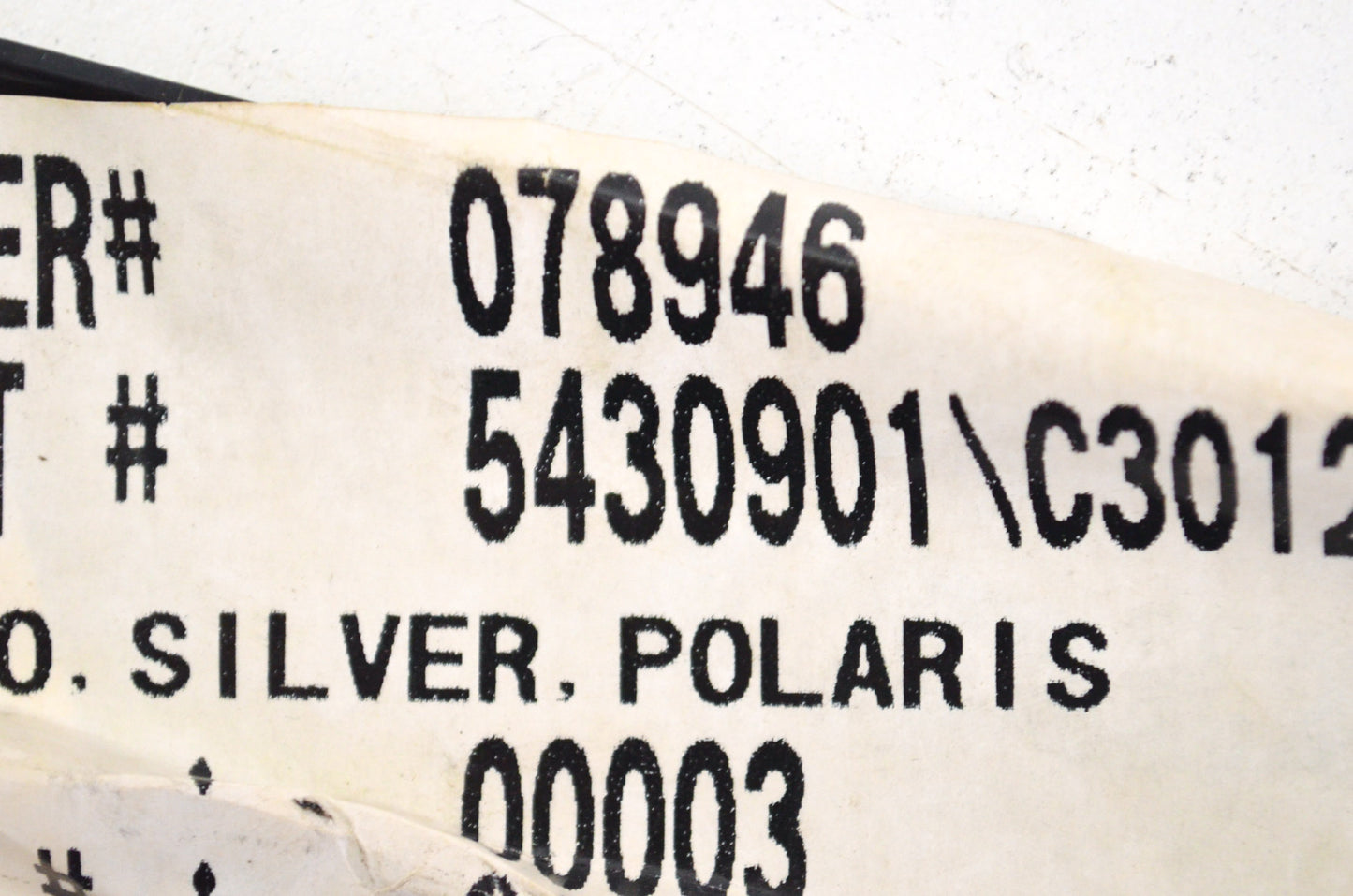 New OEM Polaris Silver Logo Plate NOS