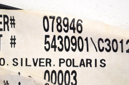 New OEM Polaris Silver Logo Plate NOS
