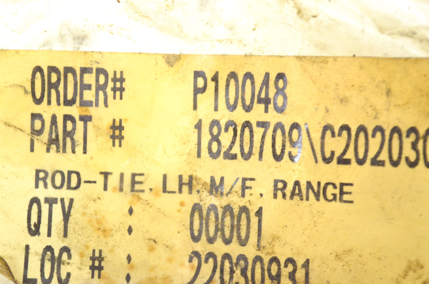 OEM Polaris 1820709 Left Tie Rod NOS