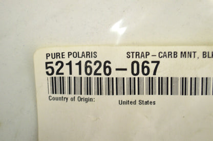 OEM Polaris 5211626-067 Black Strap Carburetor Mount NOS