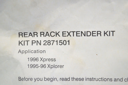 OEM Polaris 2871501 Rear Rack Extender Hardware Kit NOS