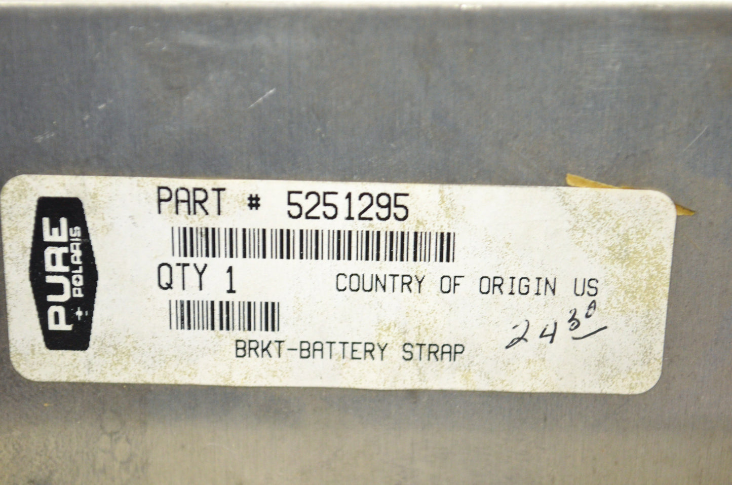 New OEM Polaris Battery Strap Bracket NOS