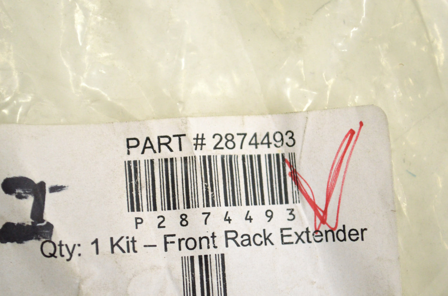 OEM Polaris 2874493 Front Rack Extender NOS