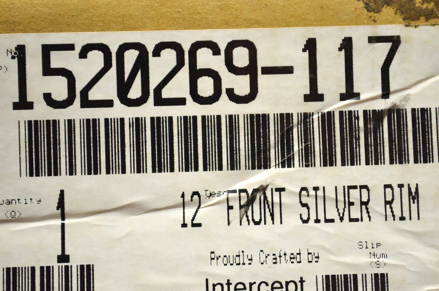 OEM Polaris 1520269-117 Front Rim 12x6 NOS