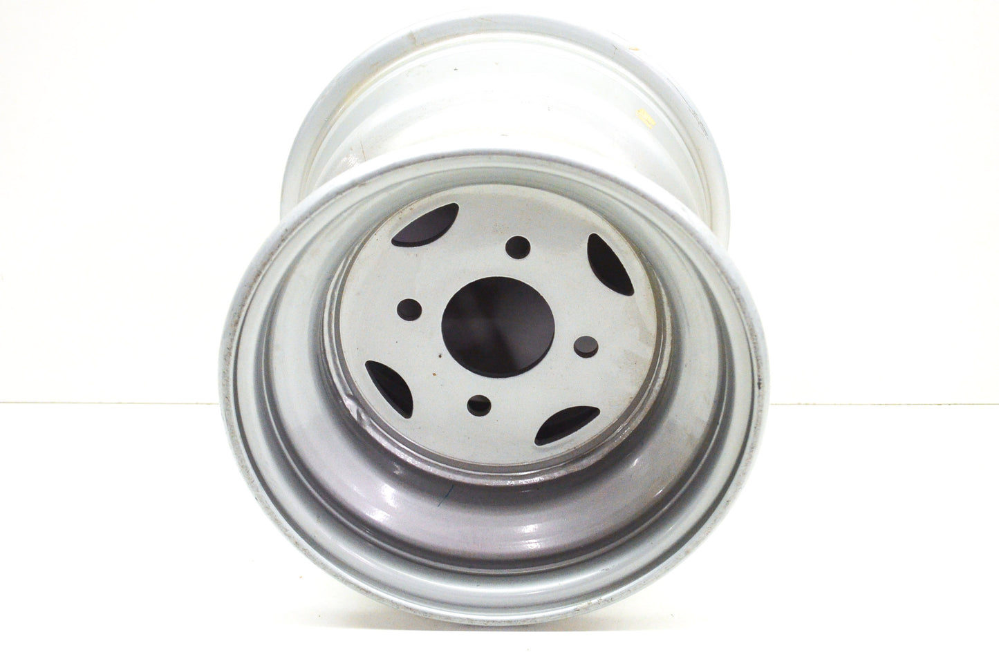 OEM Polaris 1520204-117 Silver Rear Rim 10x8.5 NOS