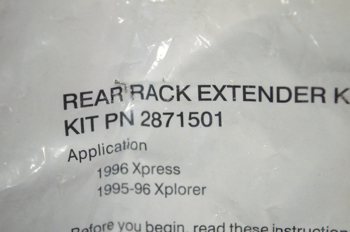 Rear Rack Extender NOS