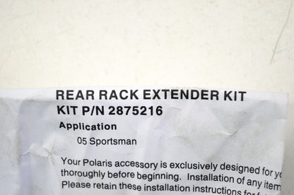 New OEM Polaris Rear Rack Extender NOS