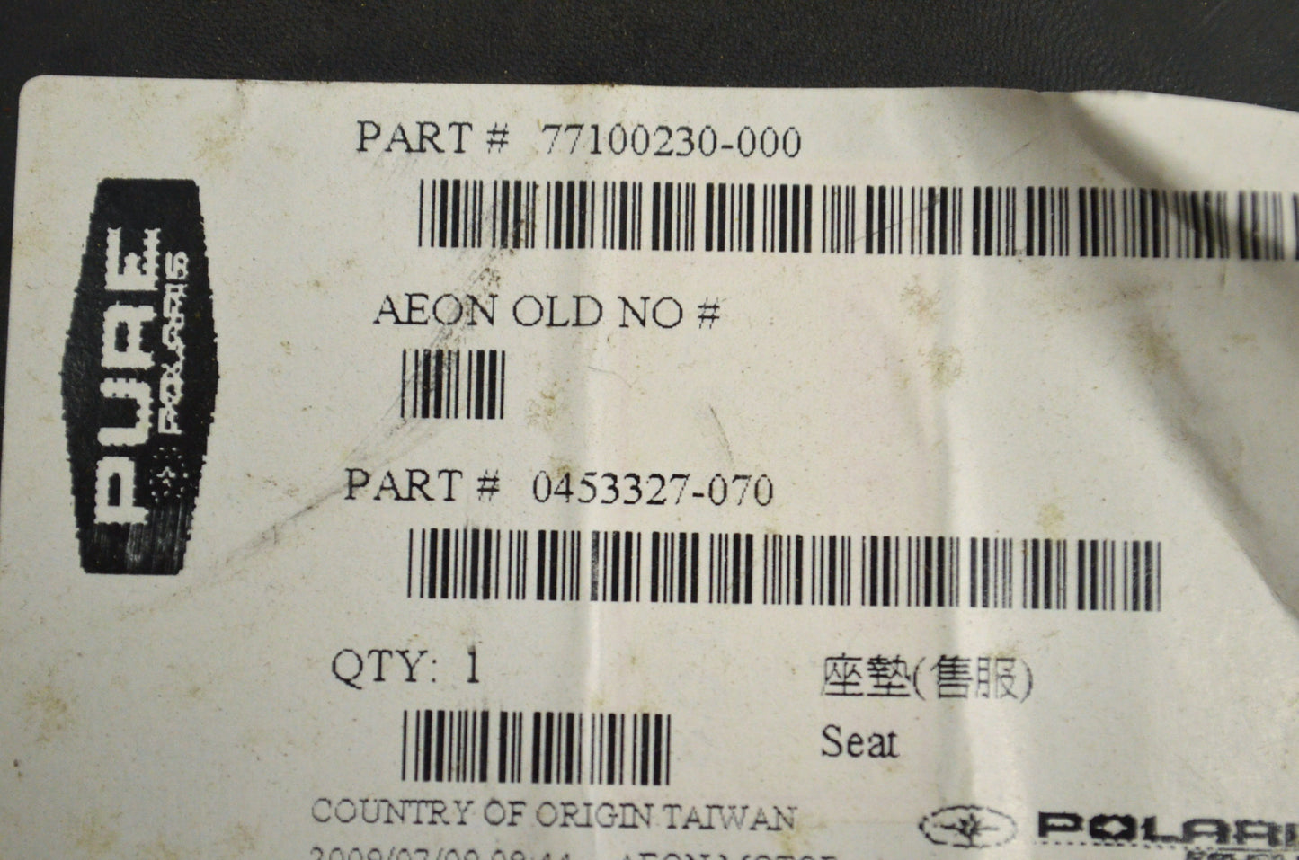 Black Seat NOS