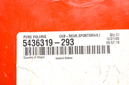 OEM Polaris Rear Fender Red