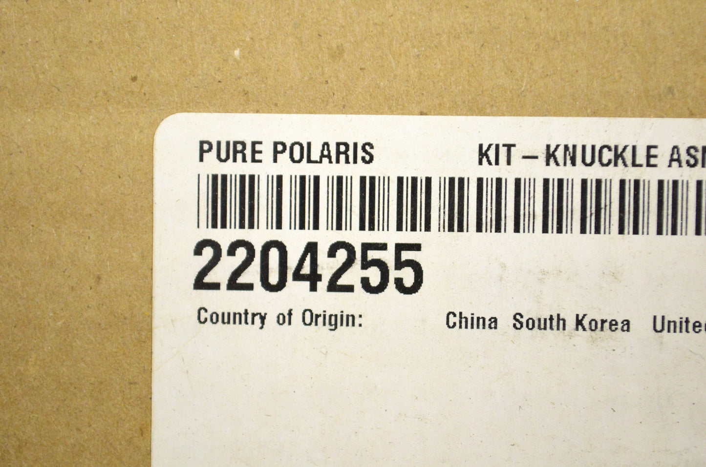OEM Polaris 2204255 Right Knuckle Assembly Kit