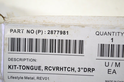 OEM Polaris 2877981 Tongue Kit 3' Drop NOS