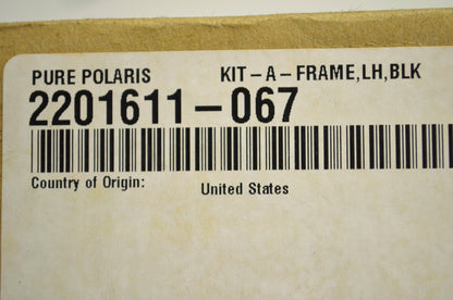 OEM Polaris 2201611-067 Black Left Hand A-Frame Kit NOS