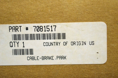 New OEM Polaris Parking Brake Cable NOS