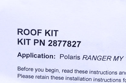 New OEM Polaris Ranger Steel Cab Roof Kit NOS