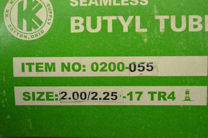 KK 0500-055 Tire Tube 2/2.25-17 TR4 NOS