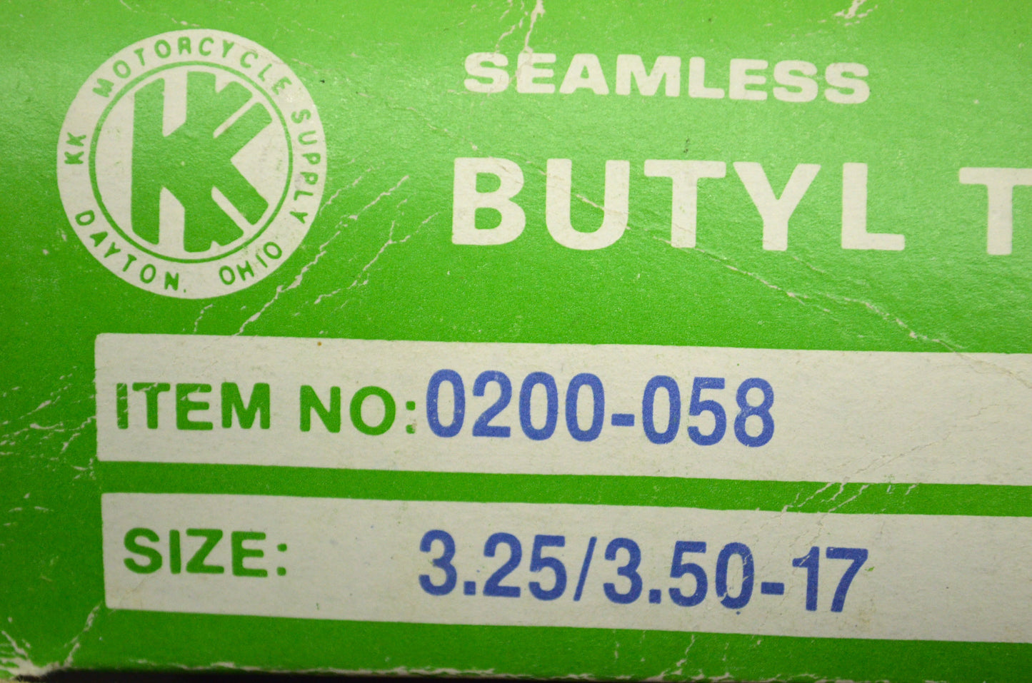 New KK Tire Tube 3.25/3.50-17 NOS