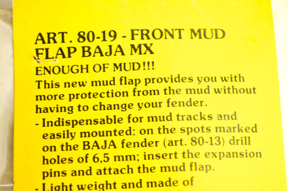 New Acerbis Front Mud Flap Baja MX NOS