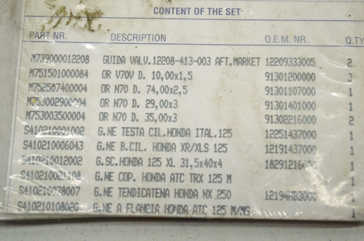 Top End Gasket Kit NOS