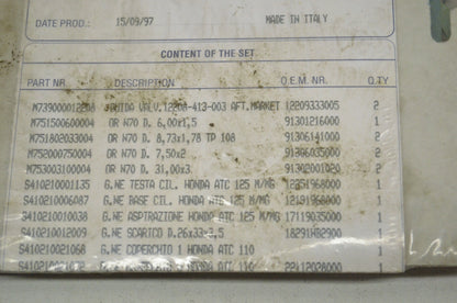Top End Gasket Kit NOS