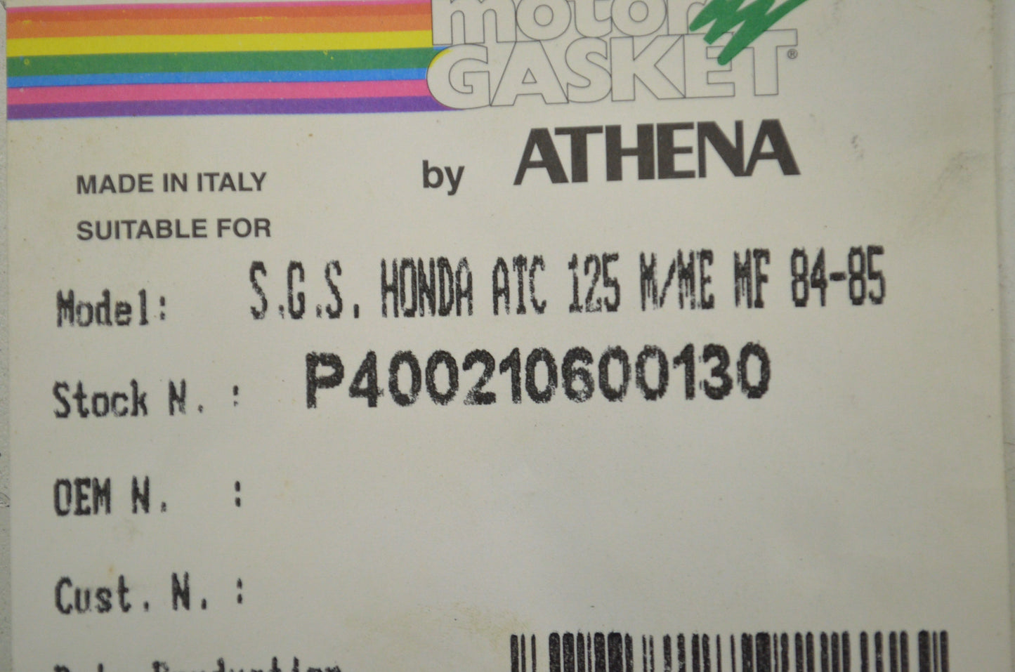 Top End Gasket Kit NOS