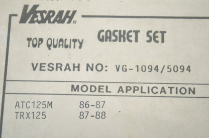 Vesrah GTE194, VG-5094, VG-1094 Top End Gasket Kit NOS