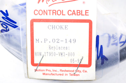 New Motion Pro Honda Choke Cable NOS