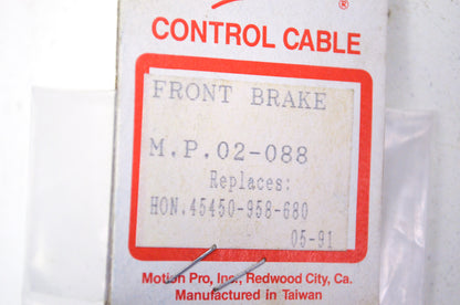New Motion Pro Honda Front Brake Cable NOS