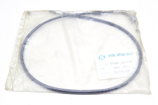 KK 7000-406, 17920-404-670 Throttle Cable NOS