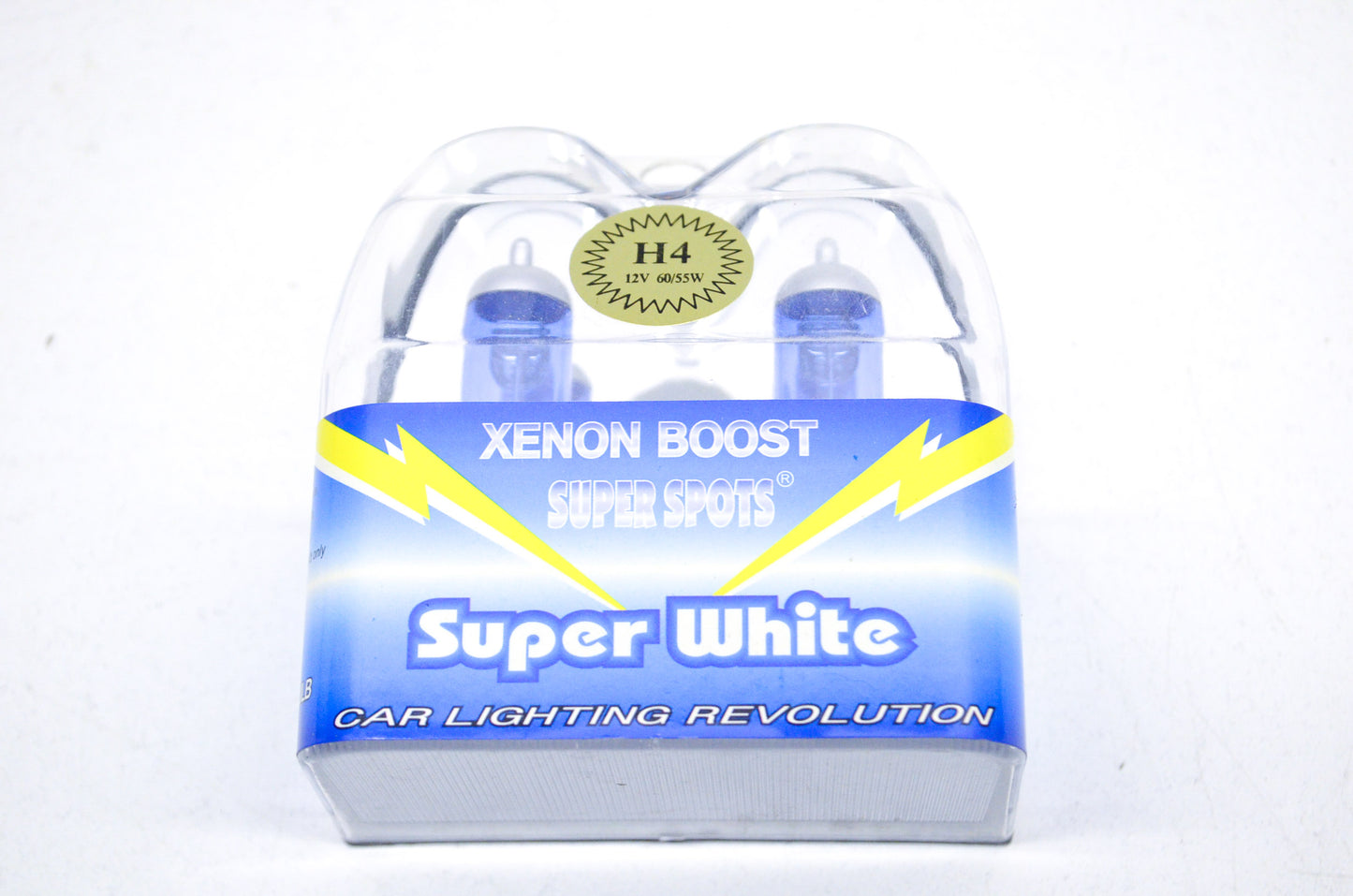 Wixtech Xenon Boost Super Spots Super White H4 12V 60/55W Bulb QTY 2 NOS