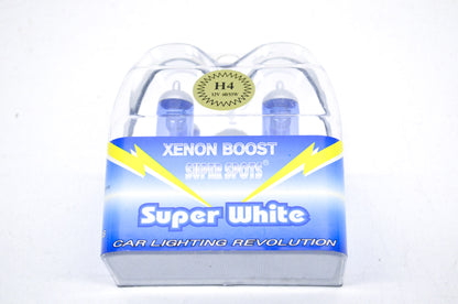 Wixtech Xenon Boost Super Spots Super White H4 12V 60/55W Bulb QTY 2 NOS