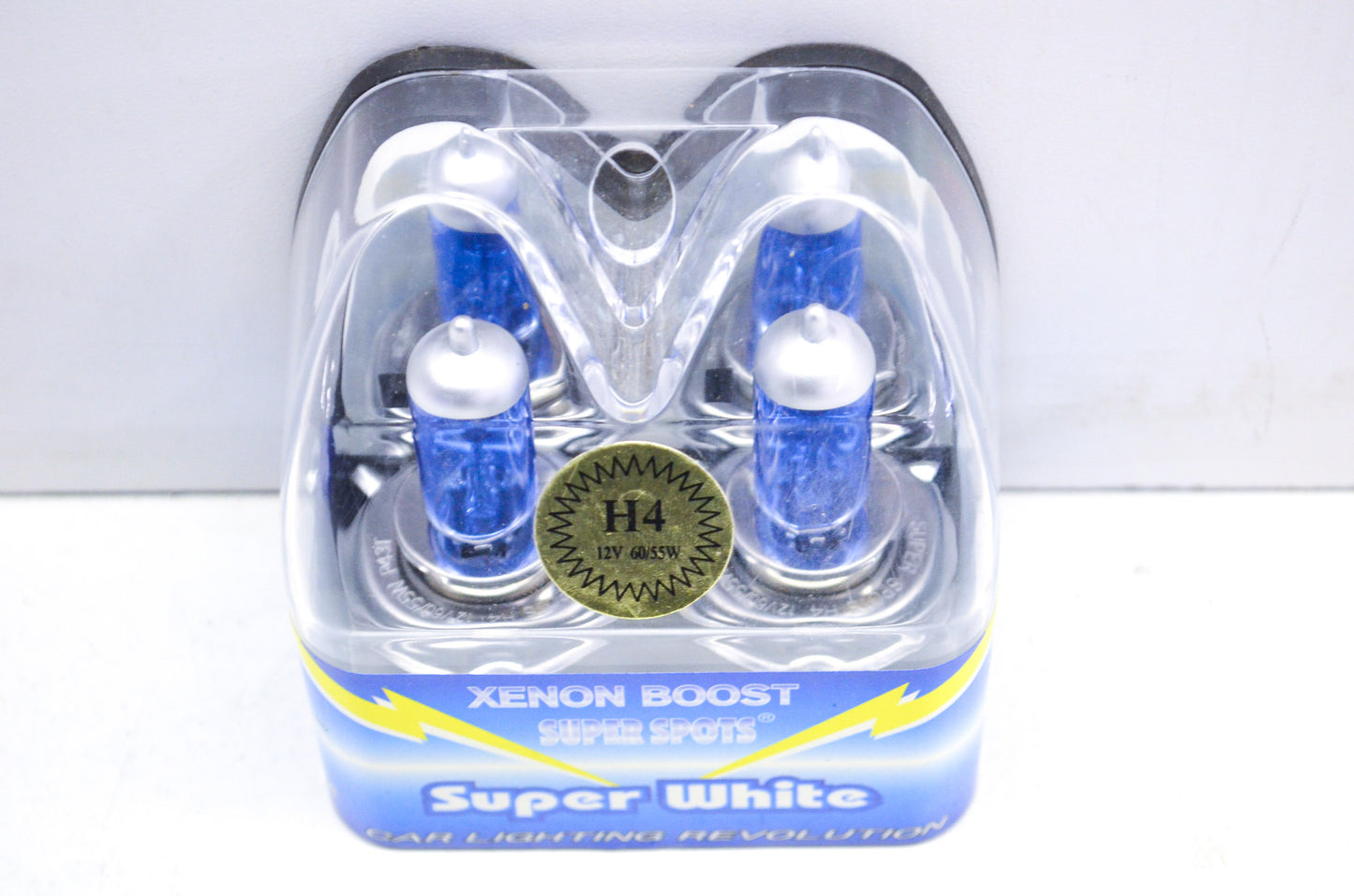 Wixtech Xenon Boost Super Spots Super White H4 12V 60/55W Bulb QTY 2 NOS