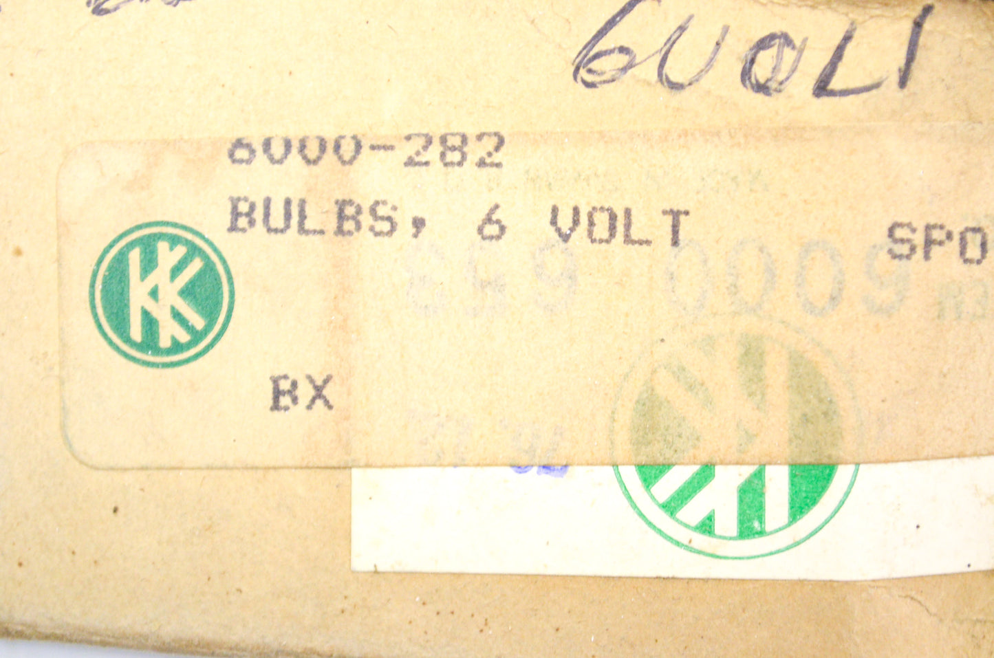 New KK Light Bulb 6V 10W NOS