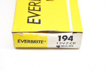 Eiko 194, 12V2CP Light Bulb 12V2CP QTY 8 NOS