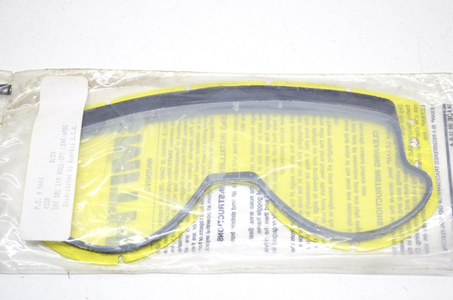New Smith SMX Double IFR Roll Off Lens Amber NOS