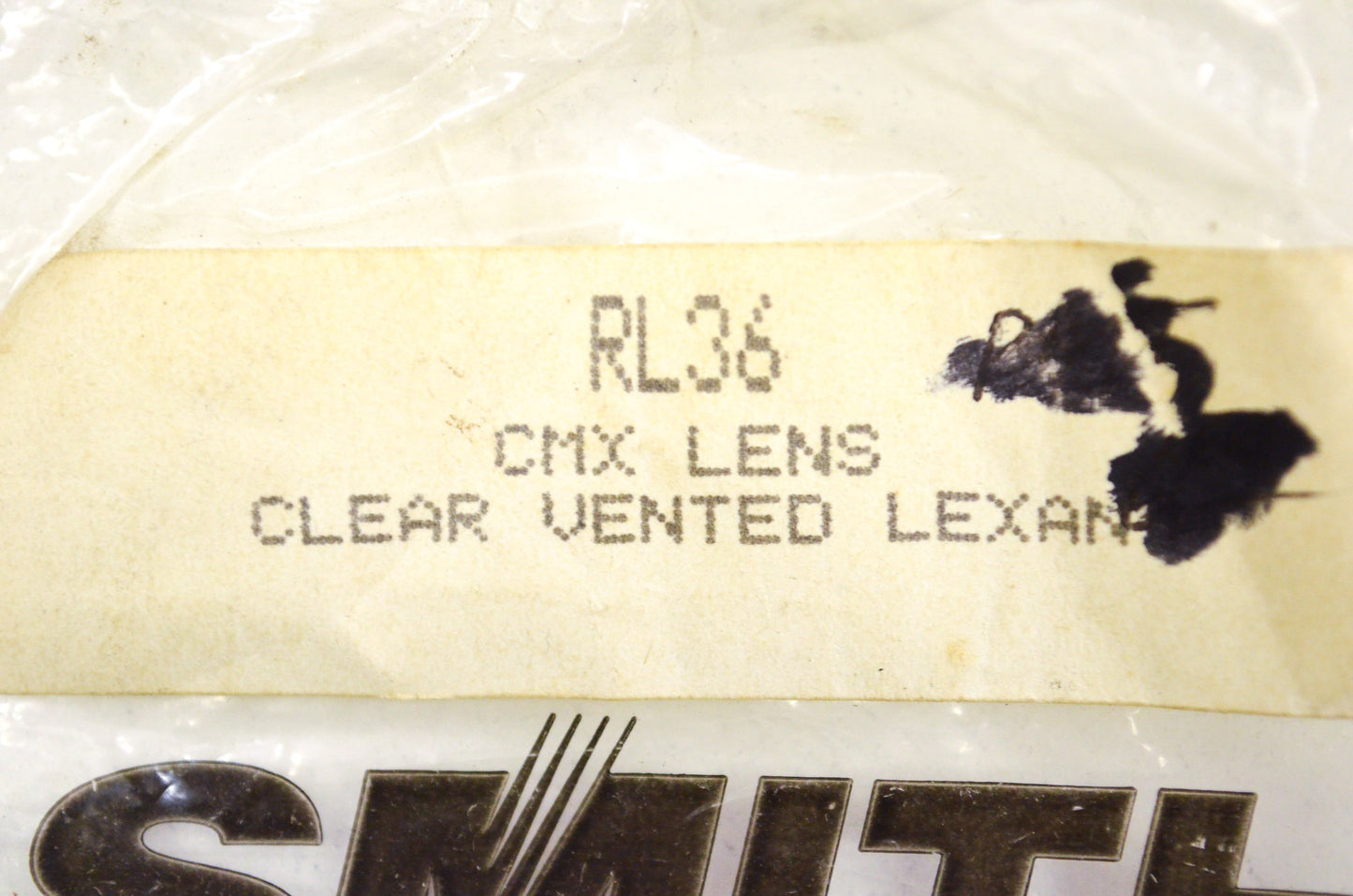 Smith RL36 Clear Vented Lexan Replacement Lens NOS