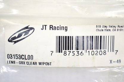 JT Sprockets 03153CL00, X-49 Lexan Lens GSX-1 Replacement Lens NOS