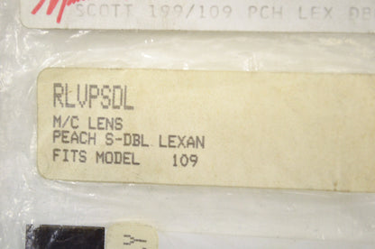 Scott RLVPSDL, 24-241 Replacement Lens Peach Double Lexan NOS