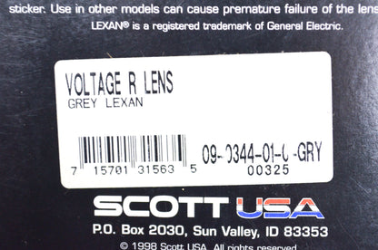 Scott 09-0344-01-0-GRY, 00325, 1200-417 Voltage Replacement Lens Grey NOS