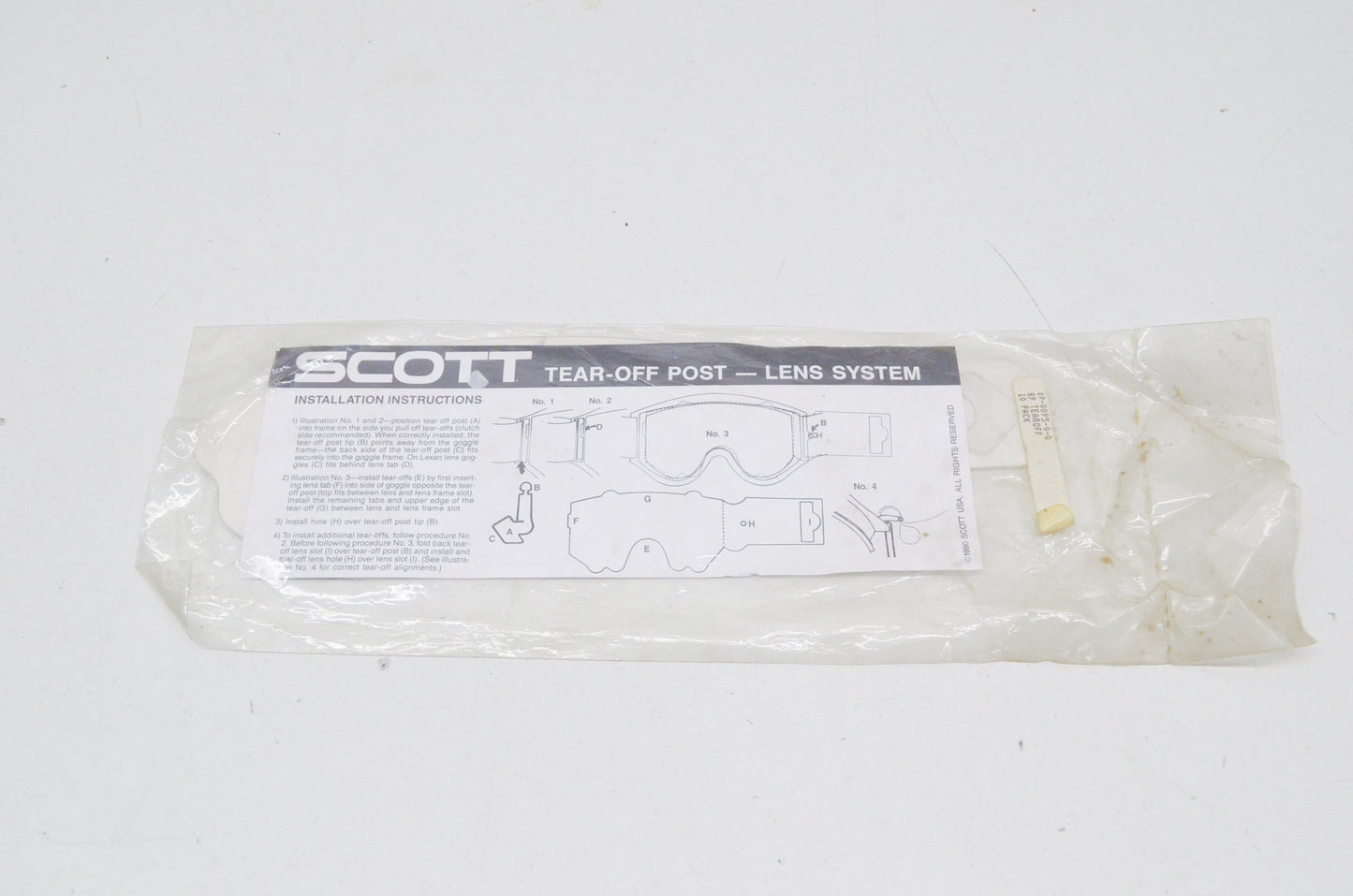 Scott 09-0095-0-0 89 Tear Off Post Lens System 89 Qty 10 NOS