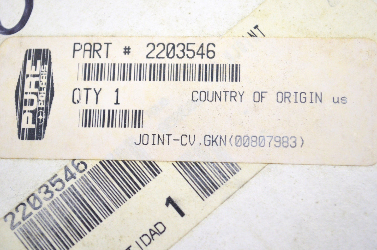 OEM Polaris 2203546 CV Joint NOS