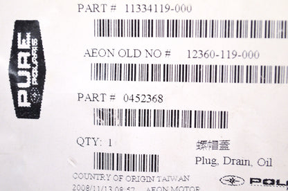 Oil Plug Drain NOS